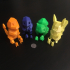 Low-Poly Pikachu - Multi and Dual Extrusion version print image