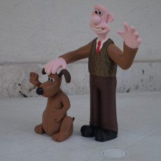 Picture of print of Wallace and Gromit