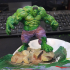 Low Poly Hulk print image