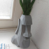 Moai Single Flower Vase print image