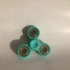 Knurled Tri-Spinner EDC Fidget Widget / Triple Bearing Spinner print image