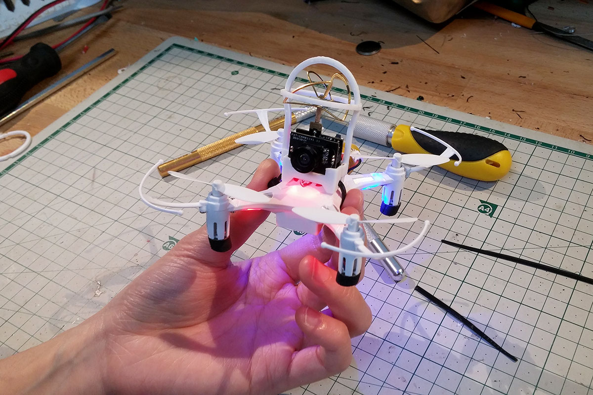 The Whoopinator- FPV Quad Camera Mount