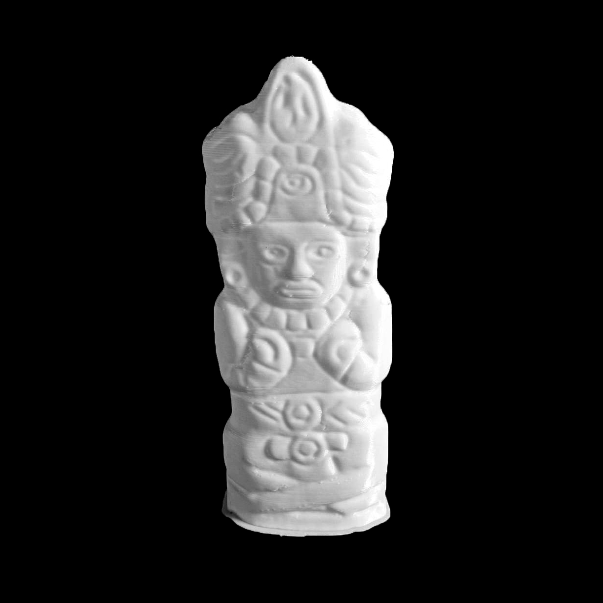 Jade Bar Pectoral and Jade Figurine of a Seated Ruler