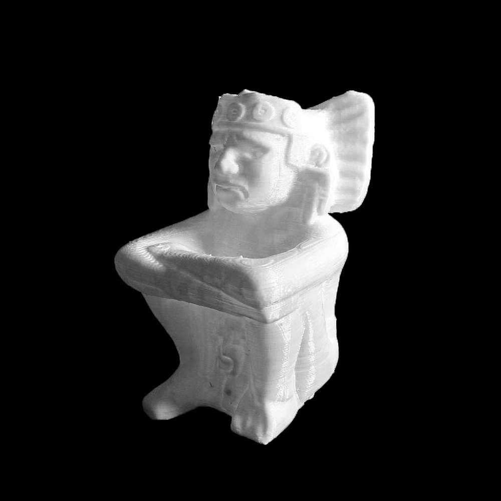 Stone seated figure of Xiuhtecuhtli