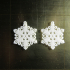 Earrings Snowflake 5 print image