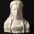 Requilary bust of a Virgin Saint image