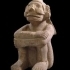 Sandstone seated figure of Mictlantecuhtli image