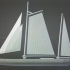 5' - 6' Modern Sail Boat image