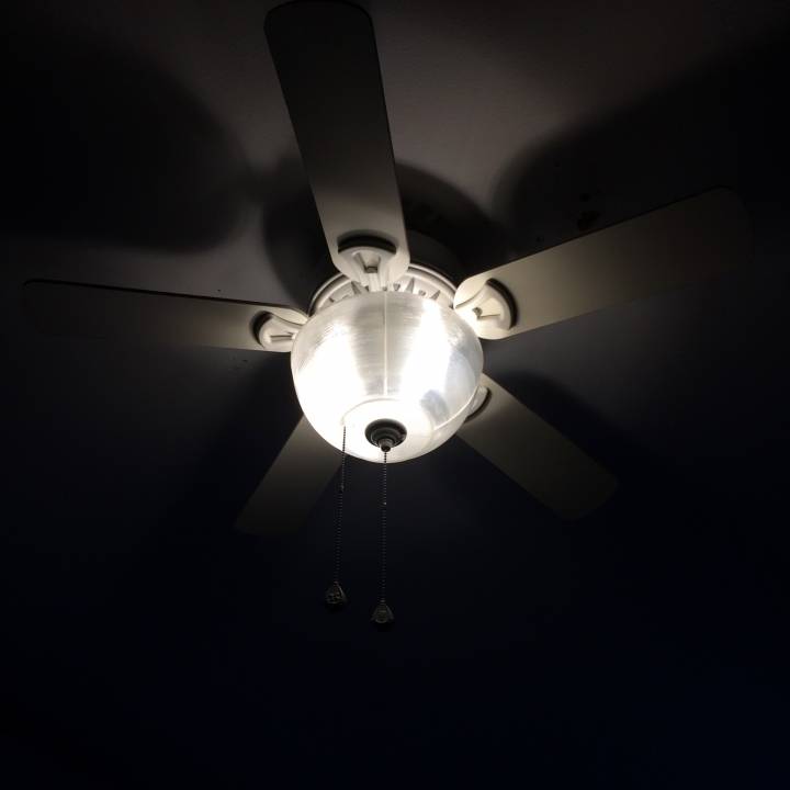 3d Printable Ceiling Fan Light Shade By, How To Get Light Shade Off Ceiling Fan