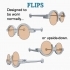 #DesignItWright - FLIPS V02 (New Product Design) - Social Media Flip-Able Spectacles - (Round Open Frames) image