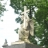 Gravestone Depicting Angel Holding the Cross image