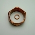 Geometrical Ring Printed with Bronze Filament image