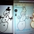 Snowman Ornament - Hand Drawn Teacher Gift image