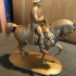 Equestrian statue of Napoleon print image