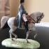Equestrian statue of Napoleon print image