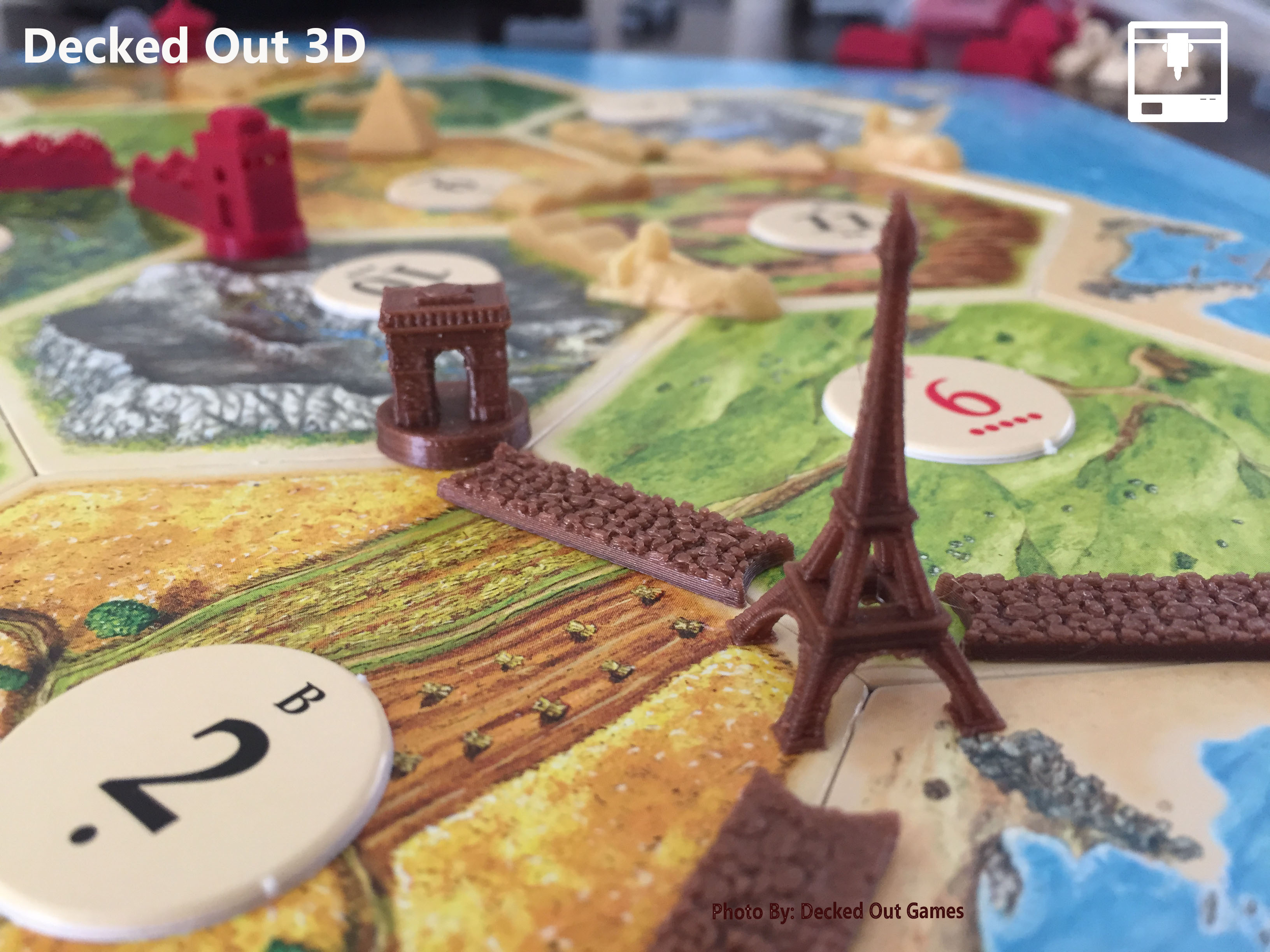 Paris Themed Player Set / Settlers of Catan