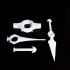 Twin Swords Clock Hands image