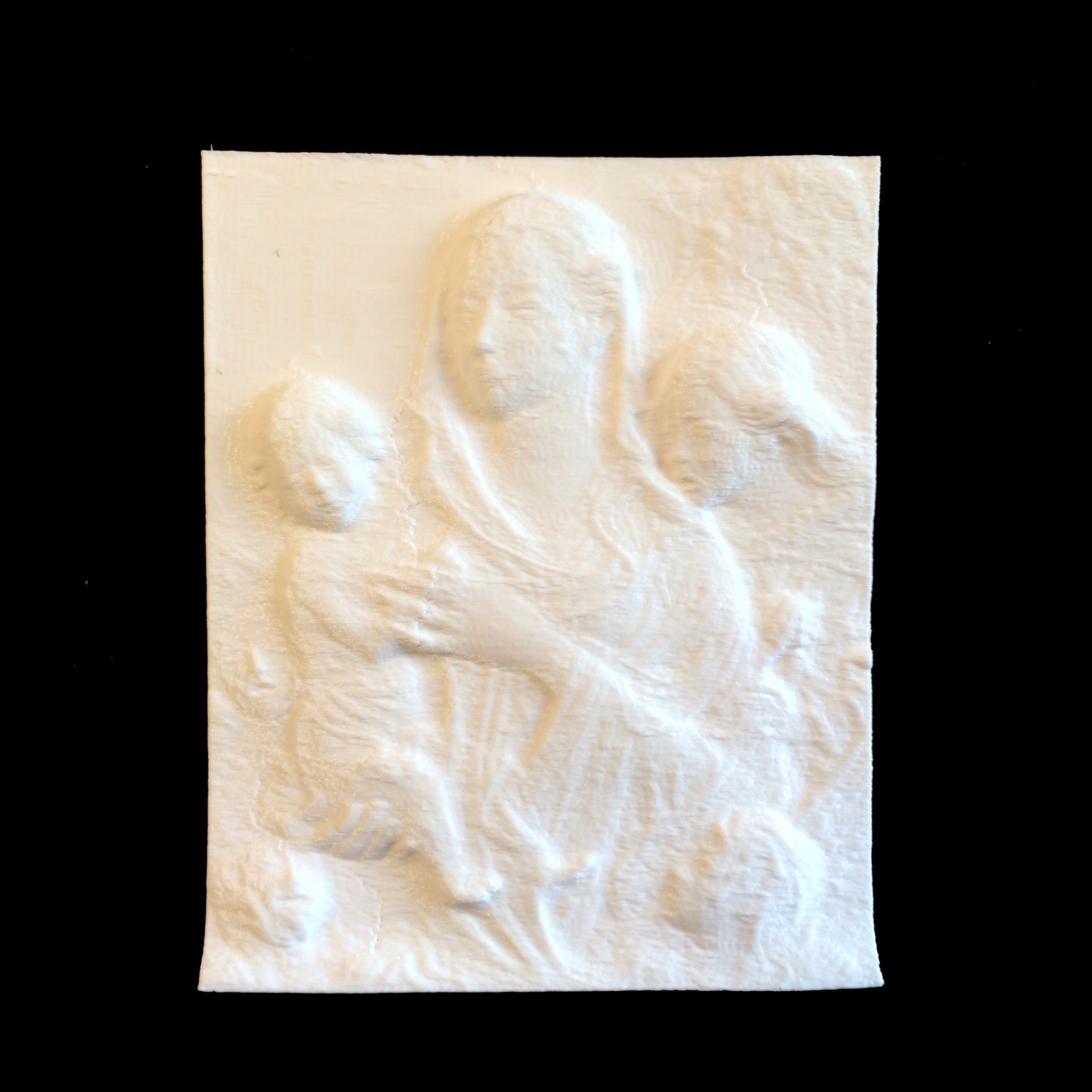 Relief: Madonna and child with angels