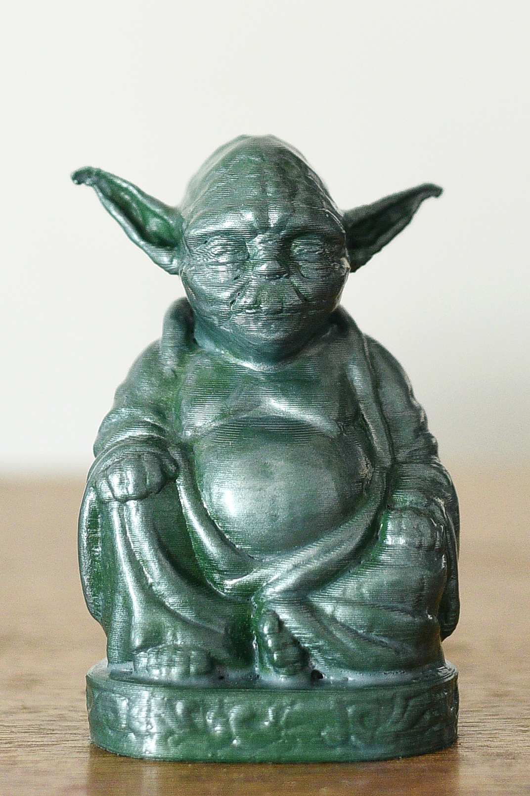 Star Wars: Yoda Laughing Buddha 3D printed Green 6 inch 