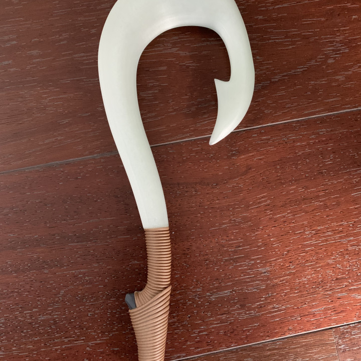 3D Print of Maui's magical fish hook from the movie Moana by  manfredschwiebert