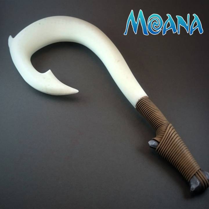 3D Printable Maui's magical fish hook from the movie Moana by Martin Moore