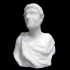 Bust of ancient scientist image