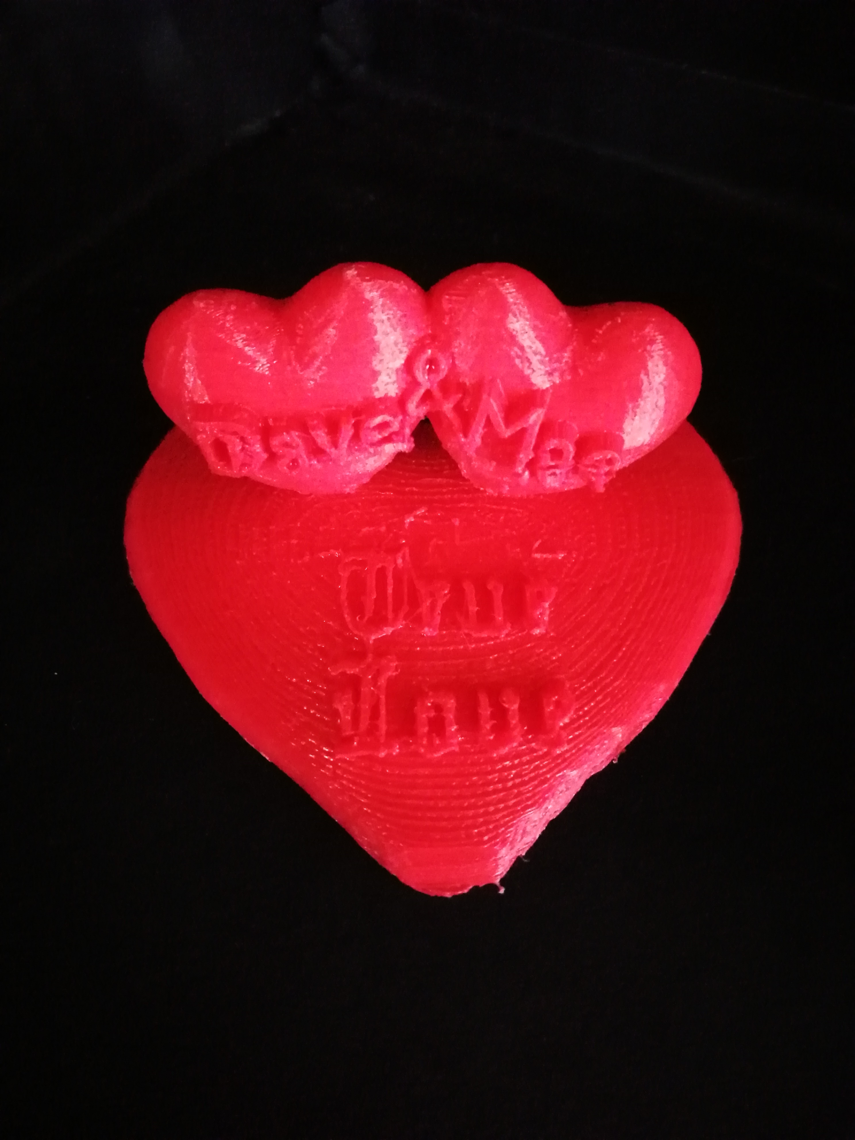 3D printed Valentine