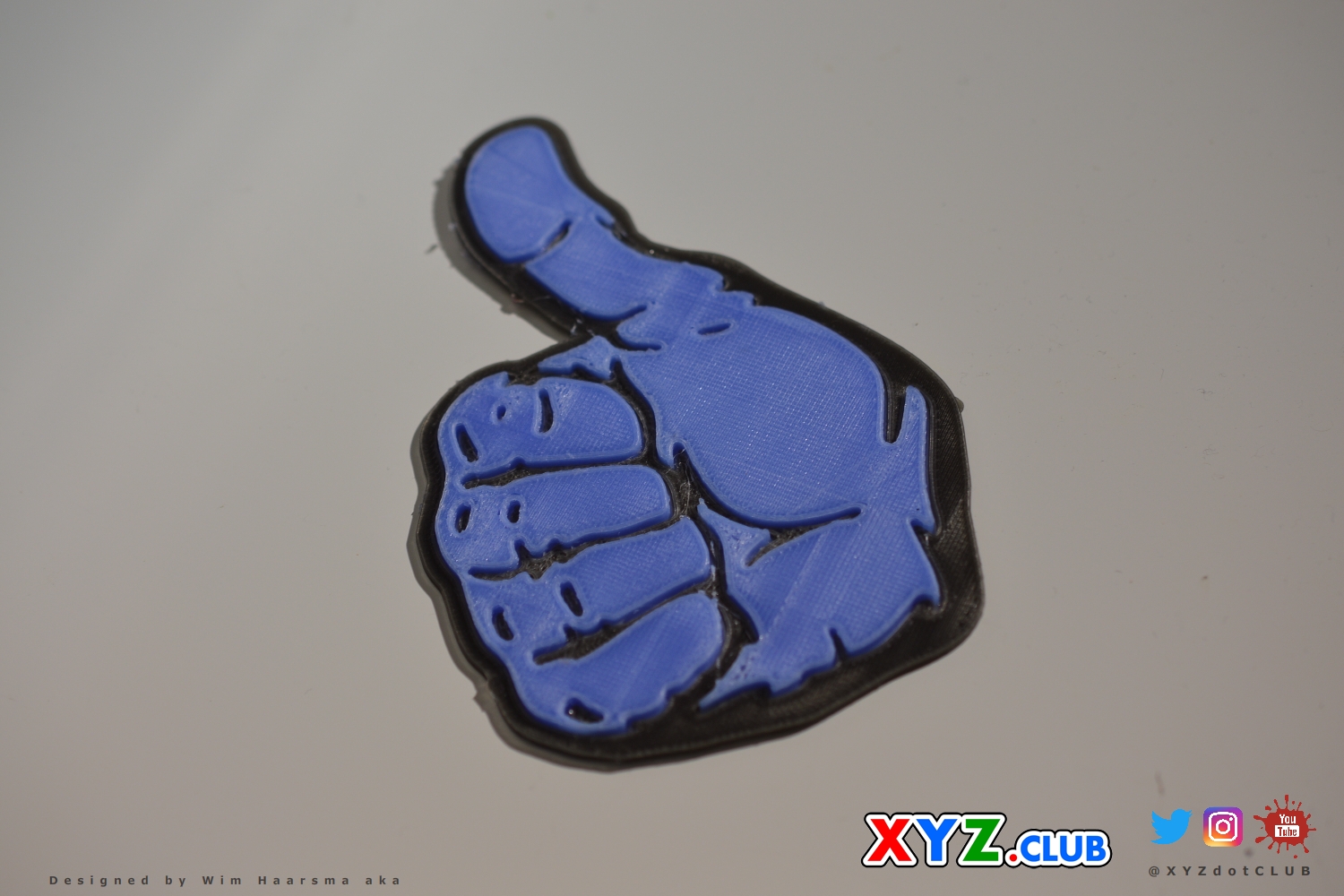"Thumbs Up!" Sticker Decal Stamp Dual Color