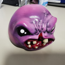 Picture of print of monstro from "the binding of Isaac" game