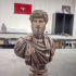 Roman bust of Lucius Verus print image