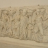 Sarcophagus with married couple and dioscuri image