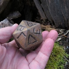Picture of print of Greek D20 dice This print has been uploaded by Don Whitaker