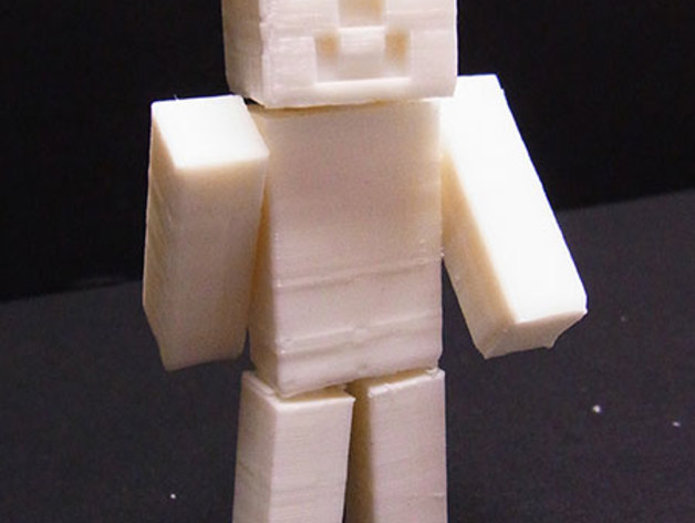 Minecraft Steve - One piece print with moving head/arms/legs!