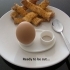 Boiled Egg Server - Neatly Holds Both Parts Of A Cut Boiled Egg While It's Being Eaten. image