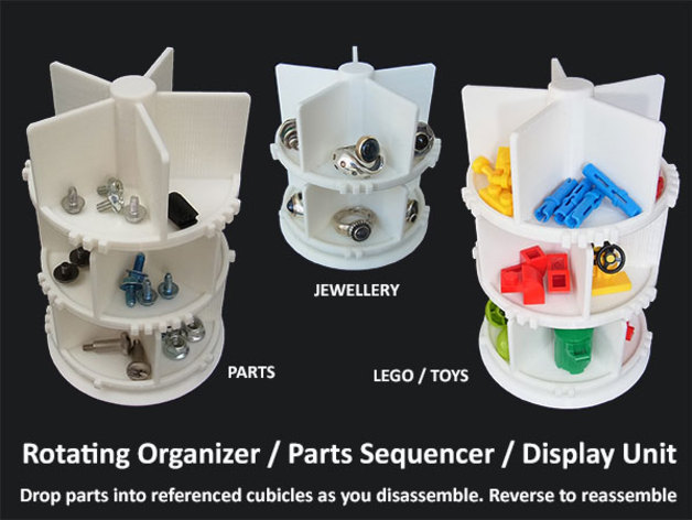 Rotating Organizer / Parts Assembly Sequencer / Display Stand