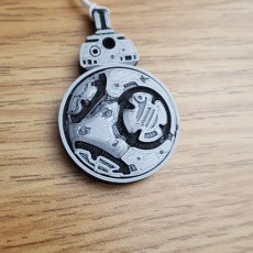 Picture of print of Rotating BB8 Droid And BB8 Key Fob