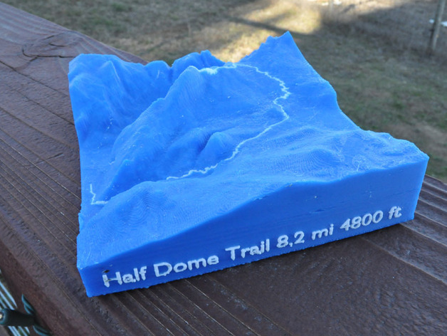 Yosemite Half Dome Trail Map