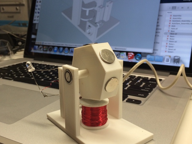 3D Printed Single Coil Pulse Motor