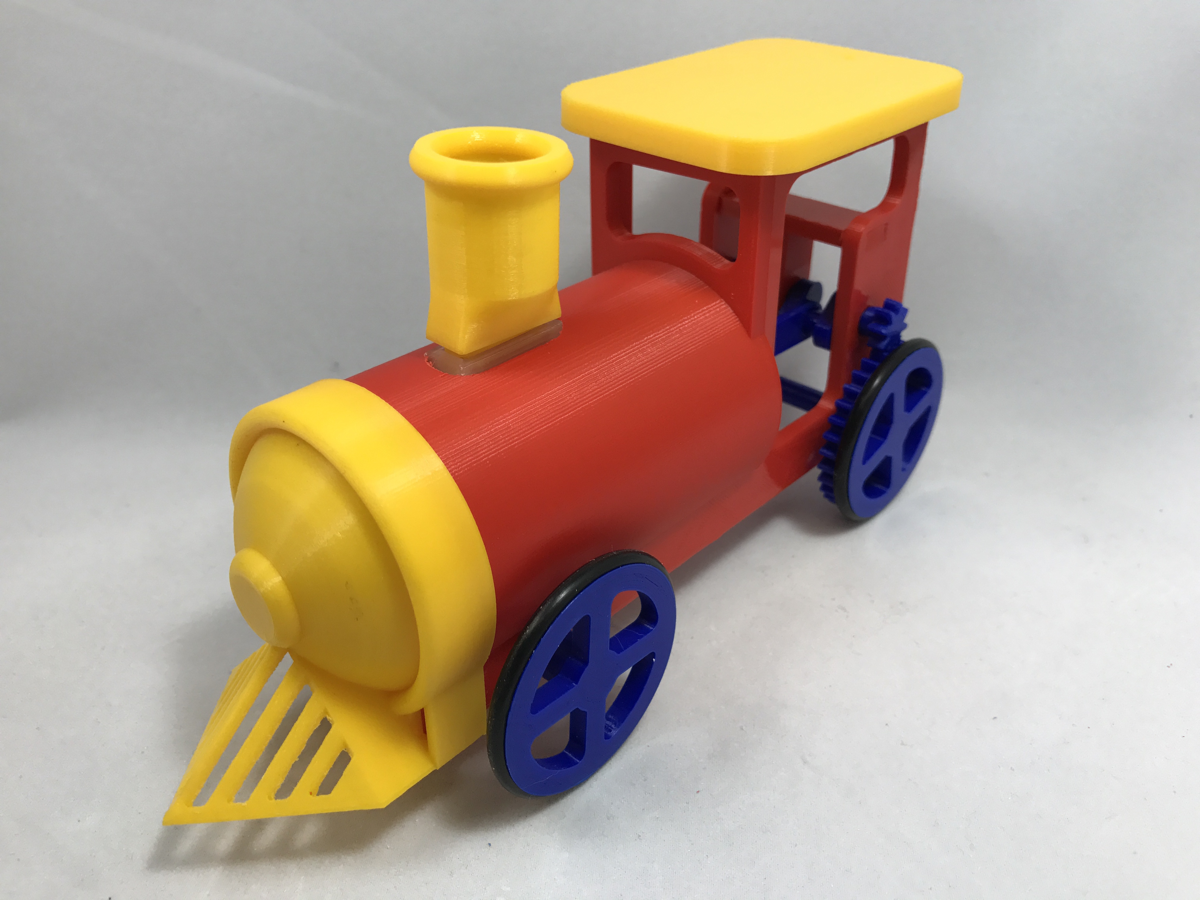 Balloon Powered Single Cylinder Air Engine Toy Train