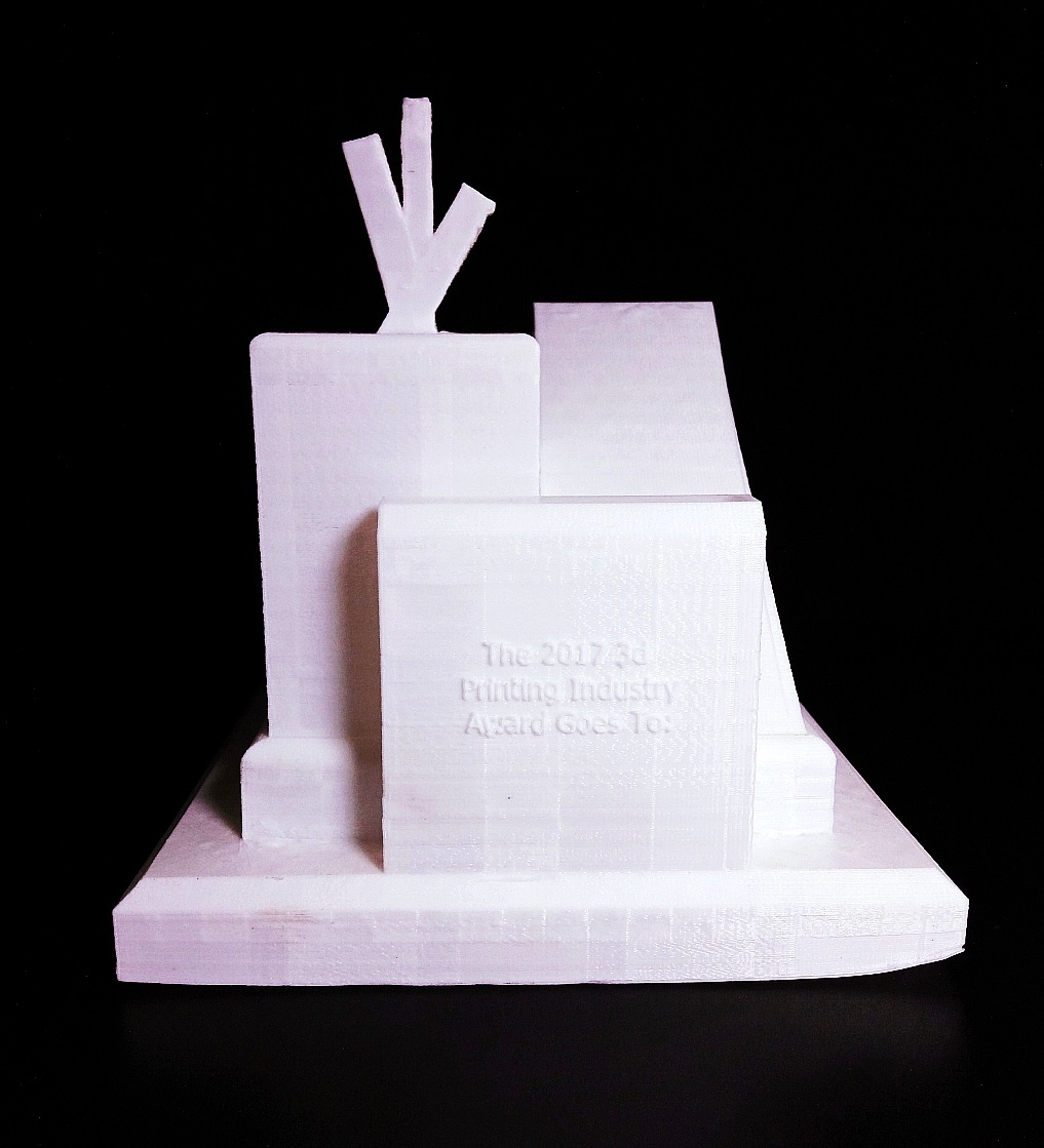 2017 3d Printing Industry Award Trophy