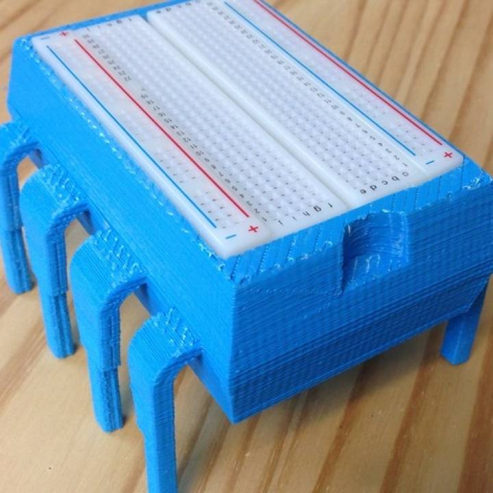 3D Printable 8-Pin IC/Microcontroller - Breadboard Holder and Parts for Electronics by Chuck Hellebuyck