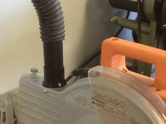 Vacuum Adapter for Chicago Electric Miter Saw