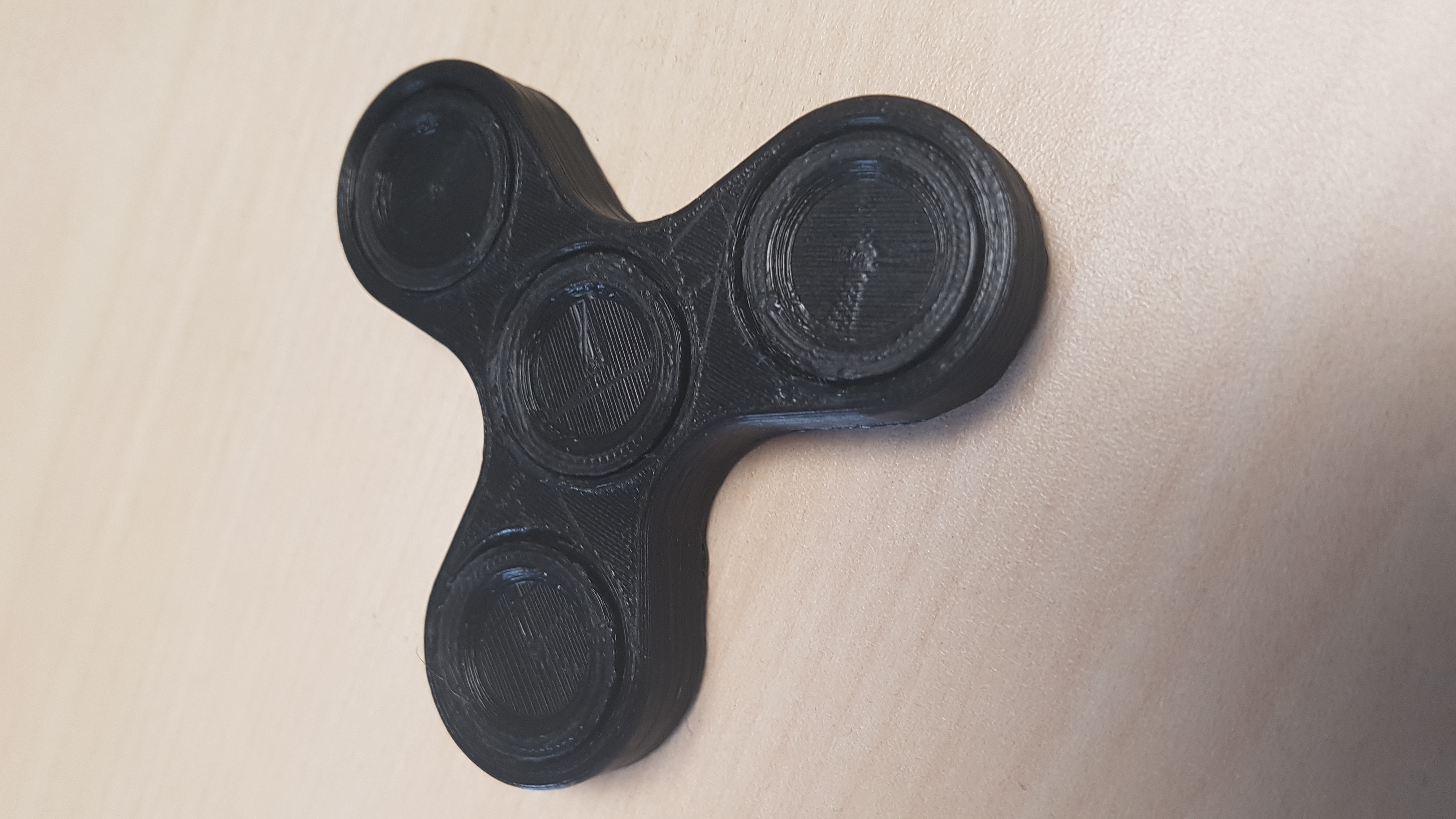 3d Printable Fidget Spinner One Piece Print No Bearings Required By Muzz64