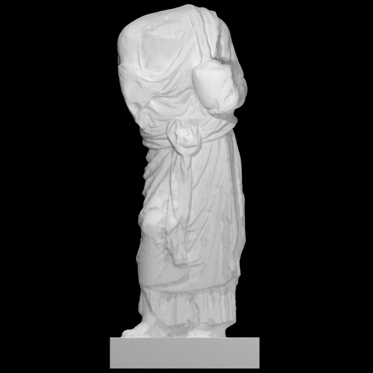 Statuette of an old woman with a hydria in her left arm