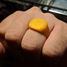 Picture of print of Round Square v2 Ring