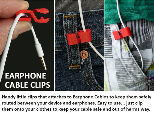 Earphone Cable Clip