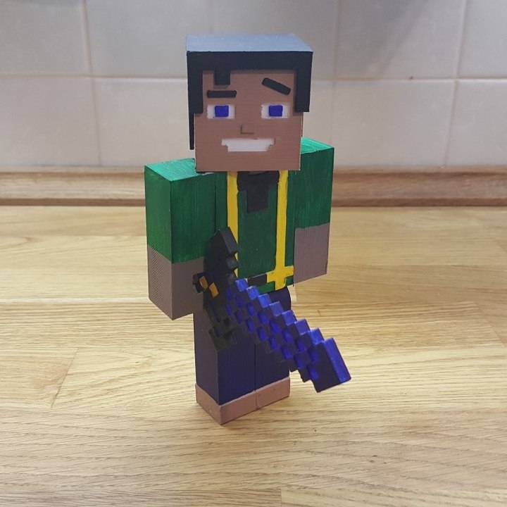 Minecraft Steve Skin Layout