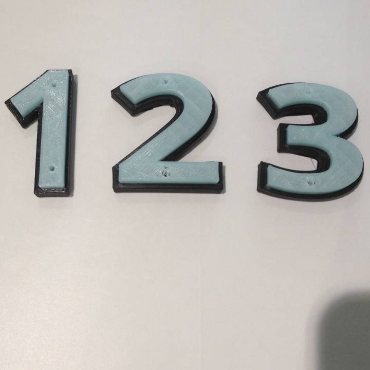 3D Printable Mailbox / House Numbers by Jonathan Maxwell