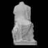 Headless statue of enthroned Serapis image