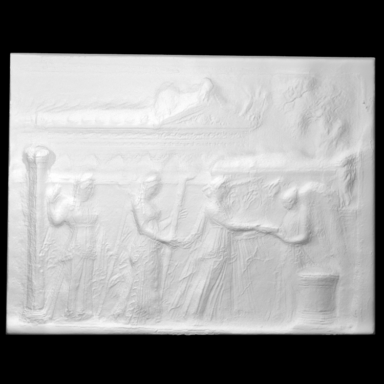 Relief of Artemis, Leto, Apollo, and Nike